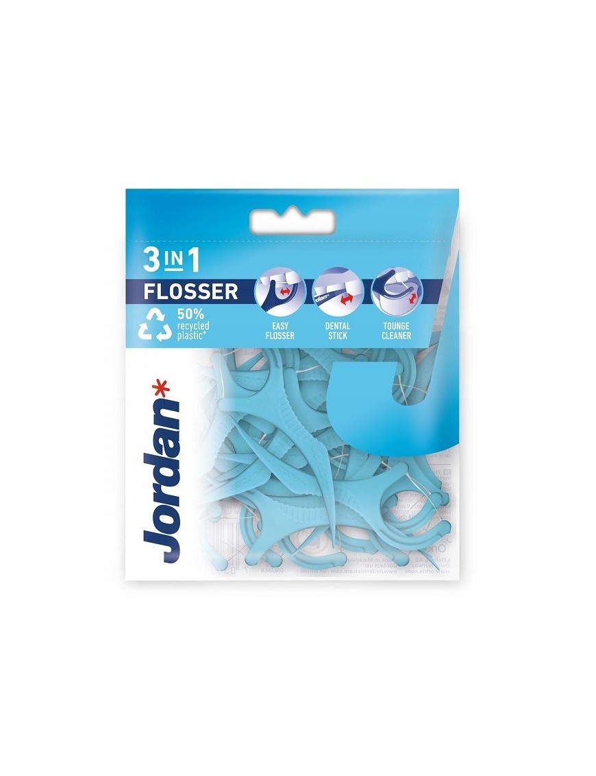 JORDAN flosser 3w1 36 szt. + 14