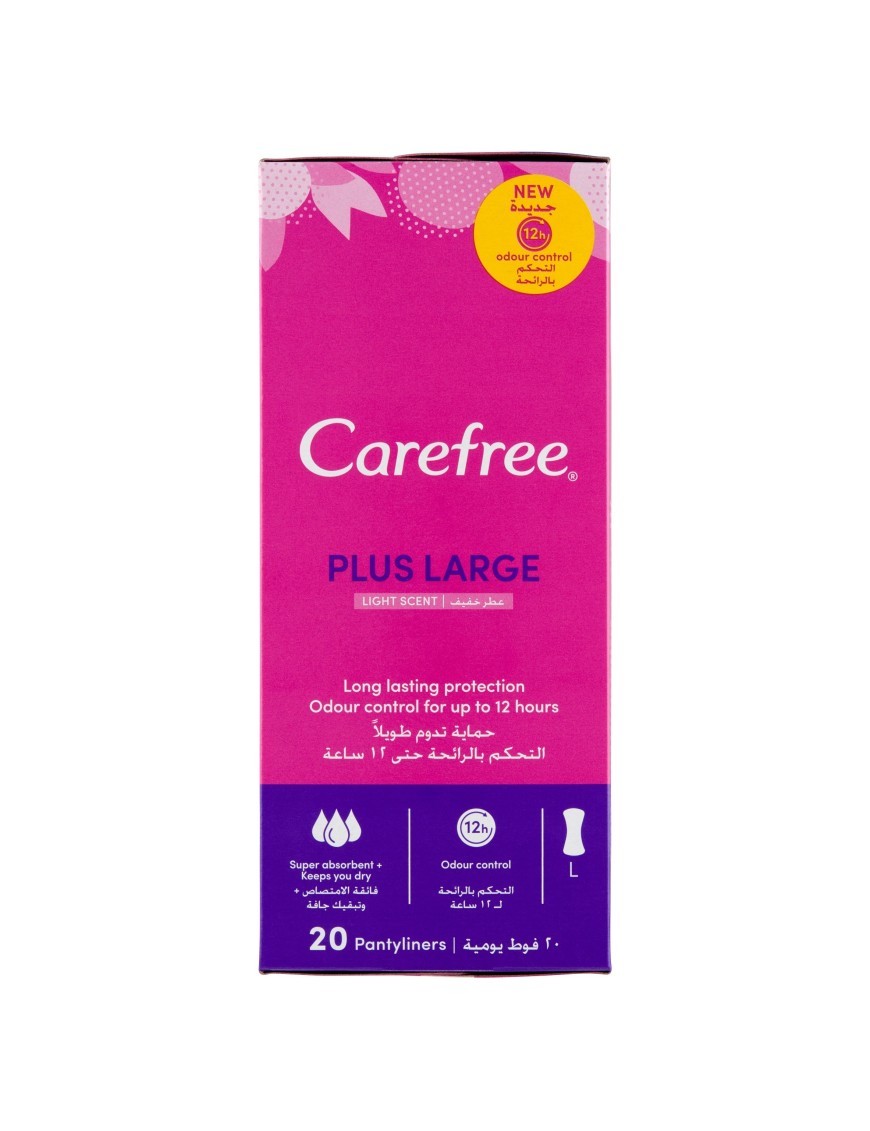 Carefree Plus Large Wkładki higieniczne 20 sztuk
