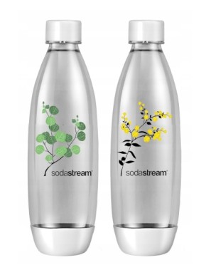 SodaStream butelka 2x1L-WHITE FUSE ST PL PLANTS -