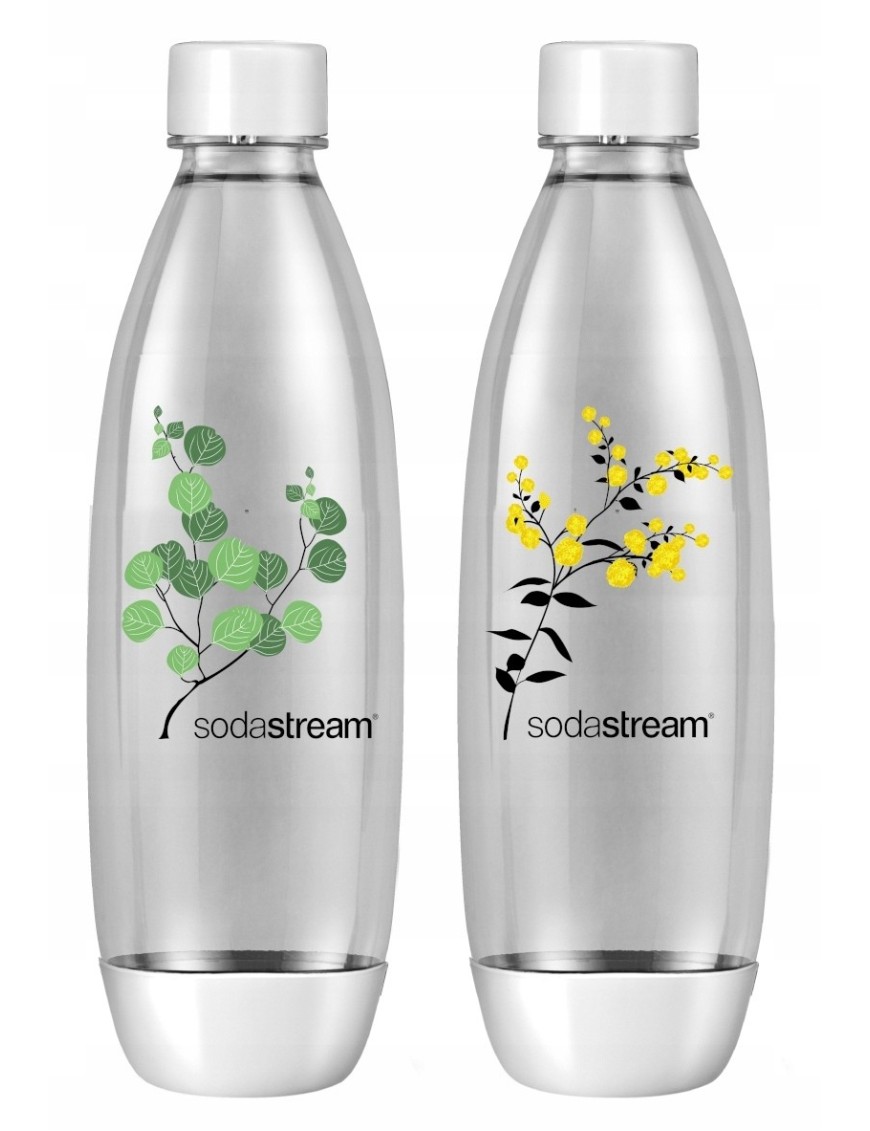SodaStream butelka 2x1L-WHITE FUSE ST PL PLANTS -