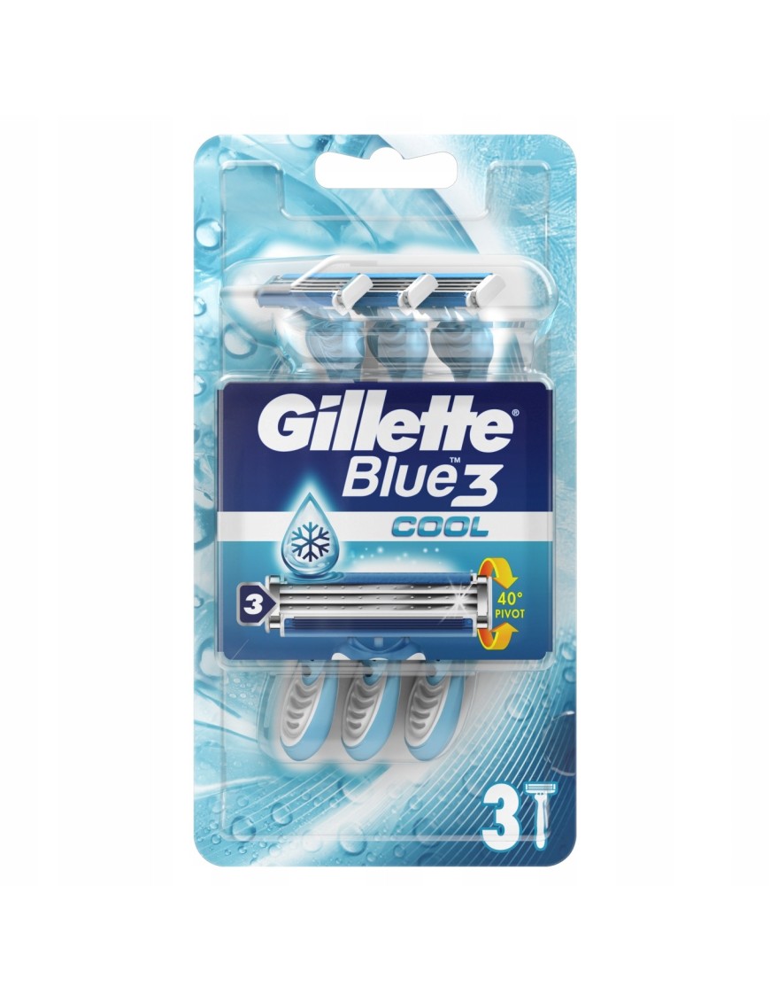 Gillette Blue3 Cool maszynka do golenia 3 sztuk