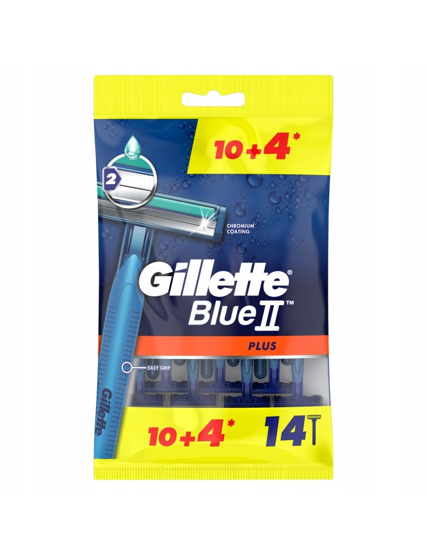 Gillette Blue II Plus Maszynki jednorazowe 14 sztu