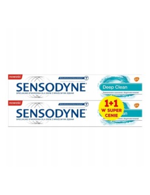 Sensodyne Deep Clean 75ml 1+1 w super cenie