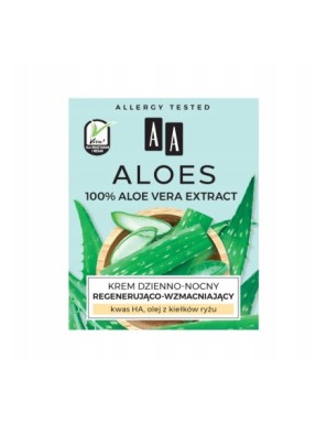 AA Aloes 100% aloe vera extract krem wzmacniający