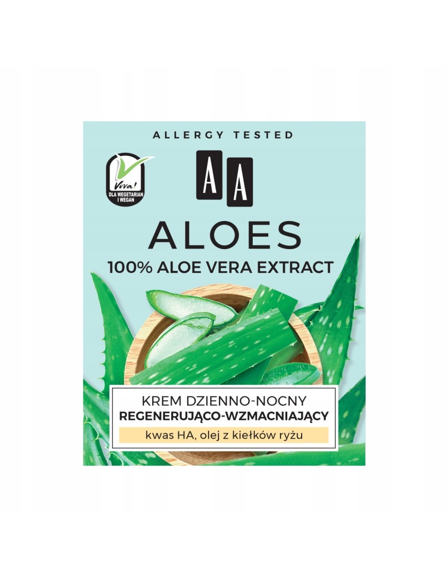 AA Aloes 100% aloe vera extract krem wzmacniający