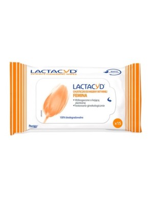 Lactacyd Femina Chusteczki do higieny intymnej 15s