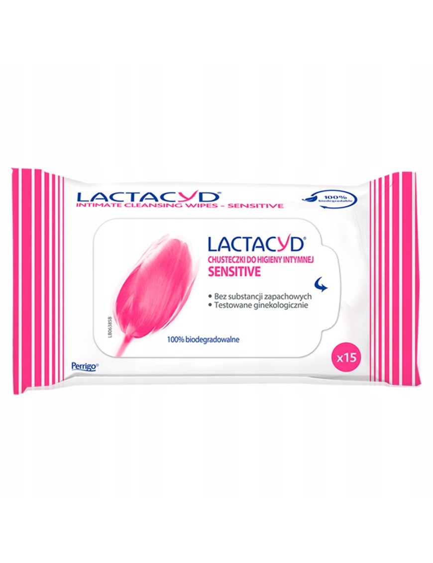 Lactacyd Sensitive Chusteczki do higieny intymnej