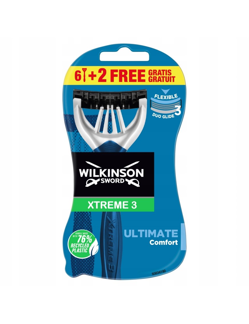 Wilkinson Sword Xtreme3 maszynki do golenia 8 sztu