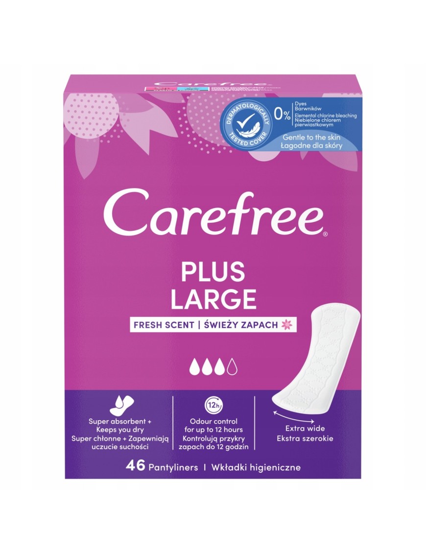 Carefree Plus Large Wkładki higieniczne zapach 46s