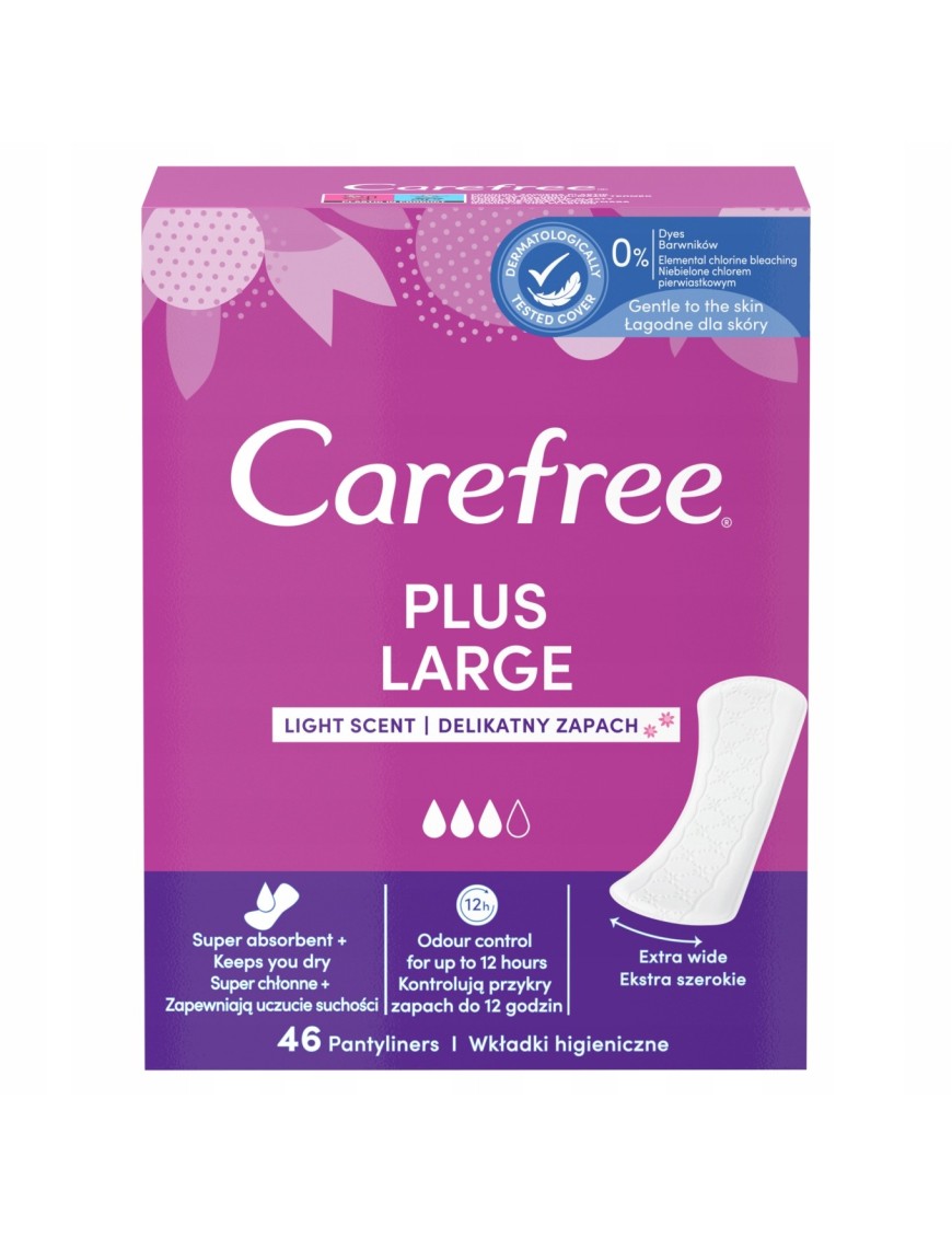 Carefree Plus Large Wkładki higieniczne zapach