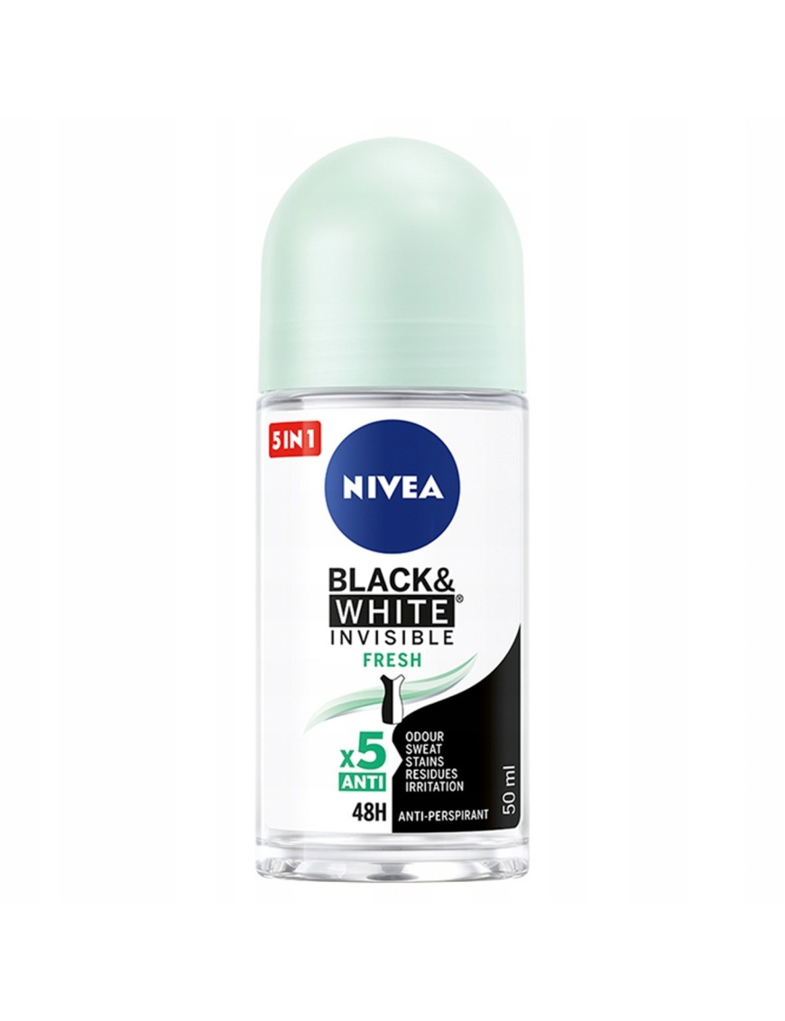 NIVEA BlackWhite Fresh dezodorant kulka 50ml