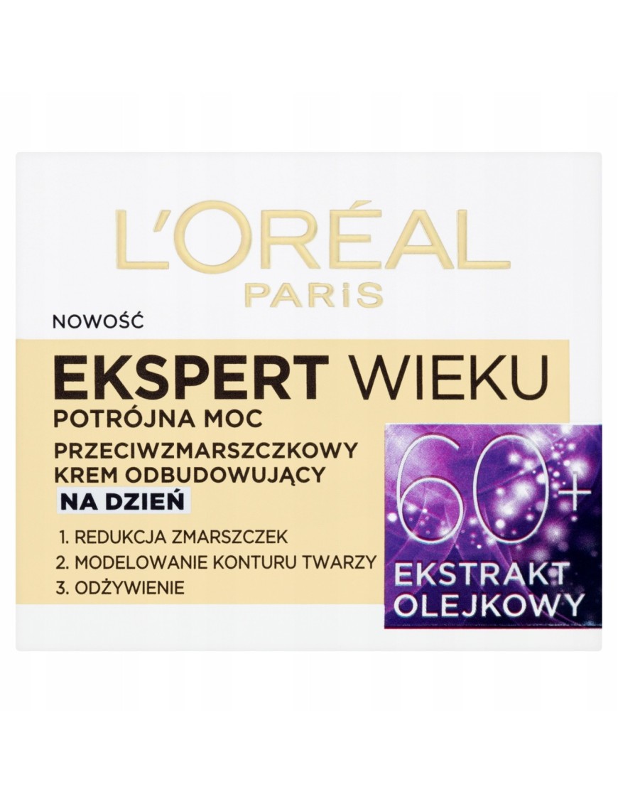 L'Oreal Paris 60+ Przeciwzmarszczkowy odbudowujący