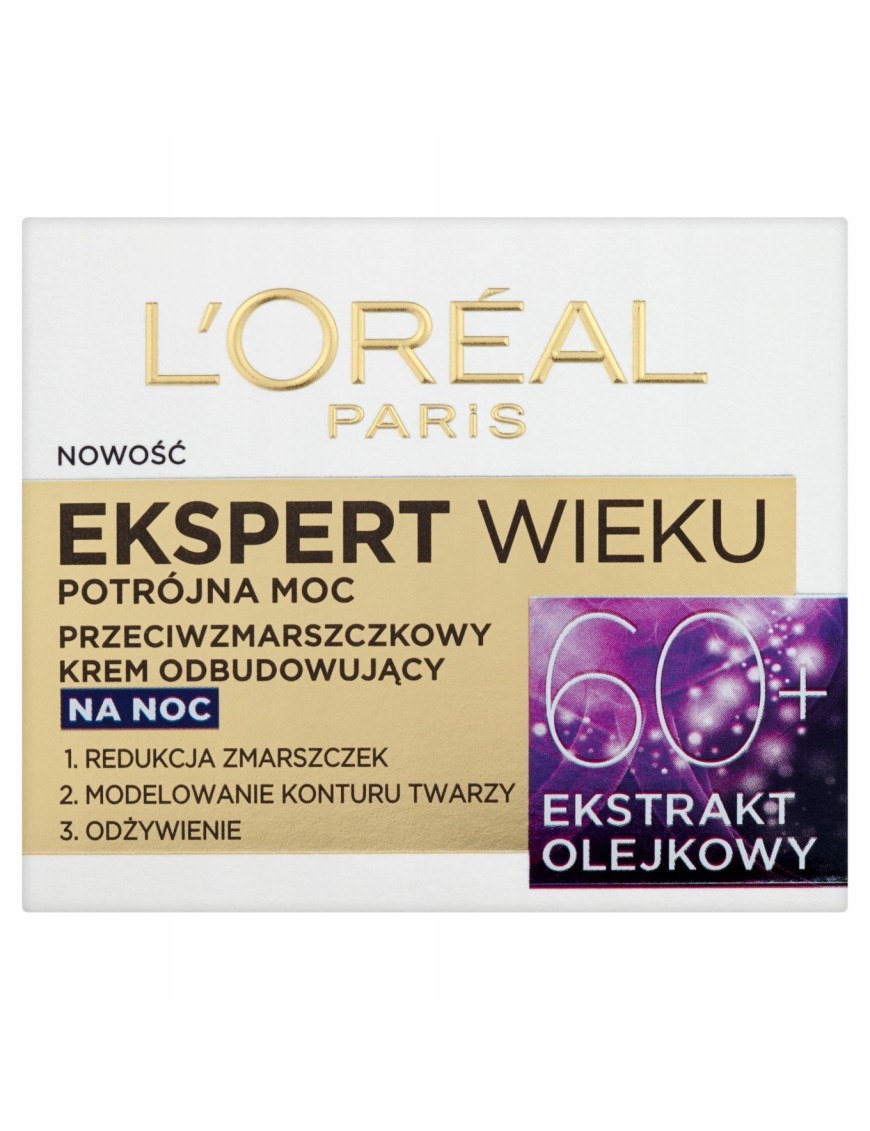 L'Oreal Paris 60+ Przeciwzmarszczkowy odbudowujący