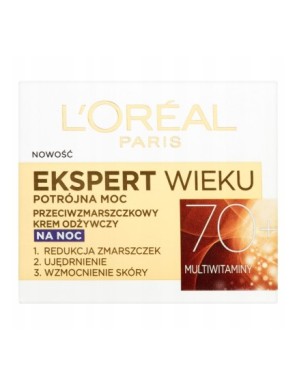 L'Oreal Paris 70+ Przeciwzmarszczkowy odżywczy noc