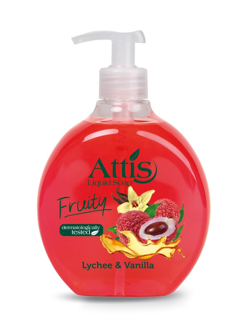 Attis fruit 05l mydło w płynie liczi i wanilia