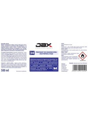 Jax Professional Preparat do dezynfekcji rąk 500ml