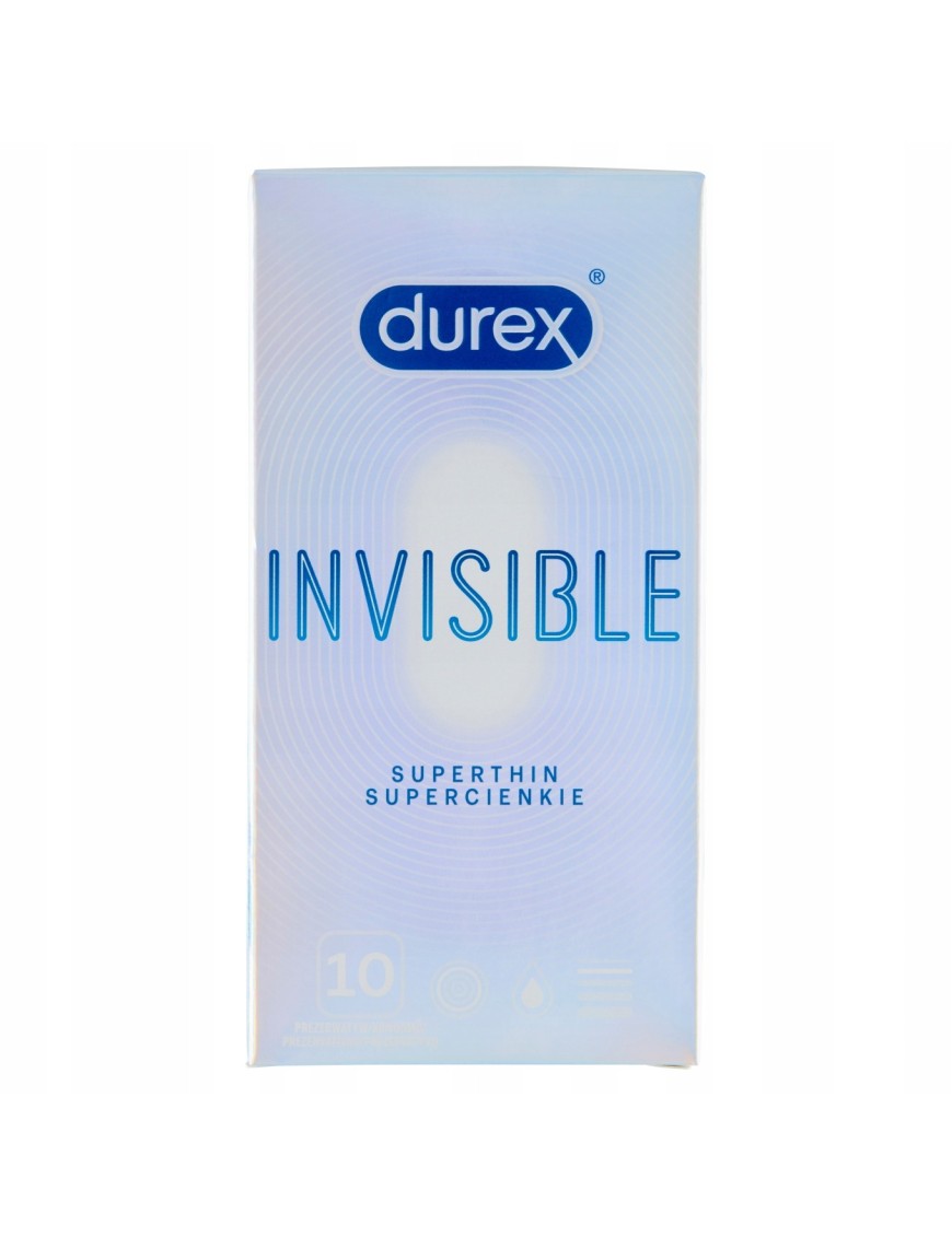 Durex Invisible Supercienkie Prezerwatywy 10 szt