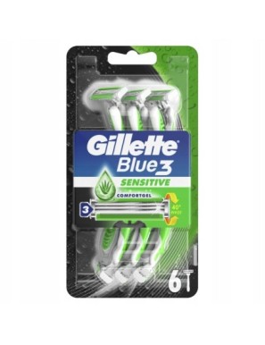 Gillette Blue3 Sensitive maszynka do golenia 6 szt
