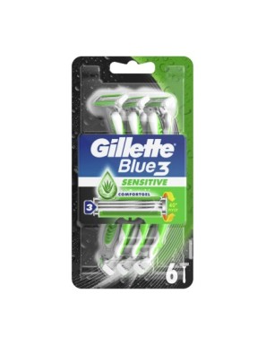 Gillette Blue3 Sensitive maszynka do golenia 6 szt