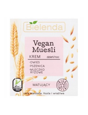 Bielenda Vegan Muesli Krem na dzień noc matujący