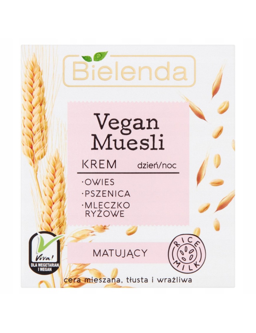 Bielenda Vegan Muesli Krem na dzień noc matujący