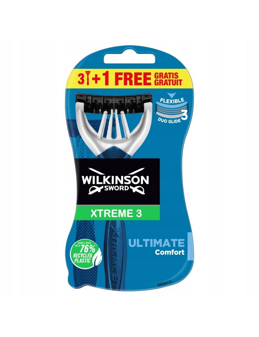 Wilkinson Sword Xtreme3 maszynki do golenia 4szt