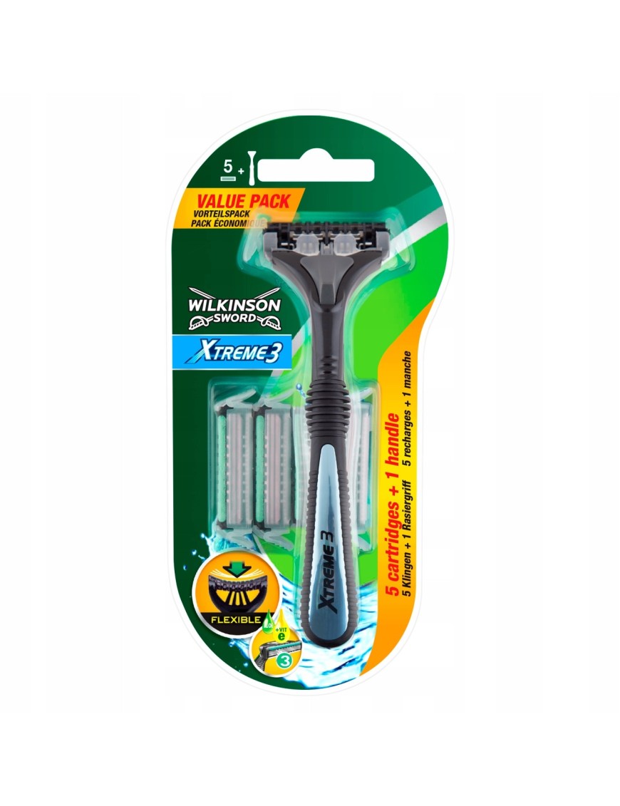 Wilkinson Sword Xtreme3 Wkłady 5szt + rączka