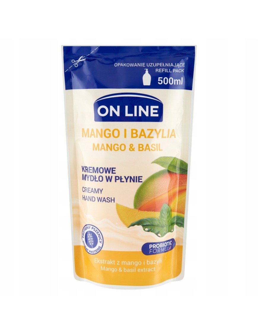 On Line mydło w płynie o mango i bazylia 500ml