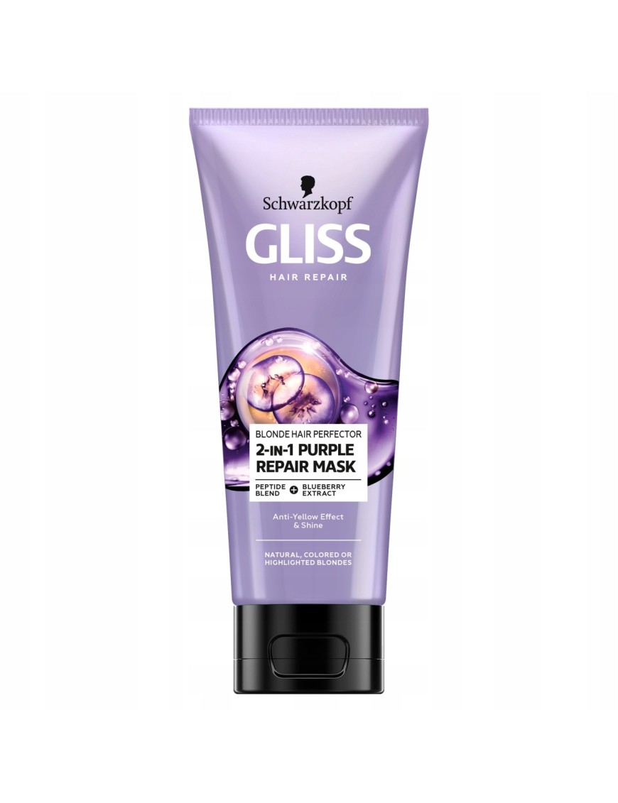 Gliss Blonde Hair Perfector 2-in-1 Purple Repair