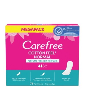 Carefree Cotton Wkładki higieniczne 76 szt