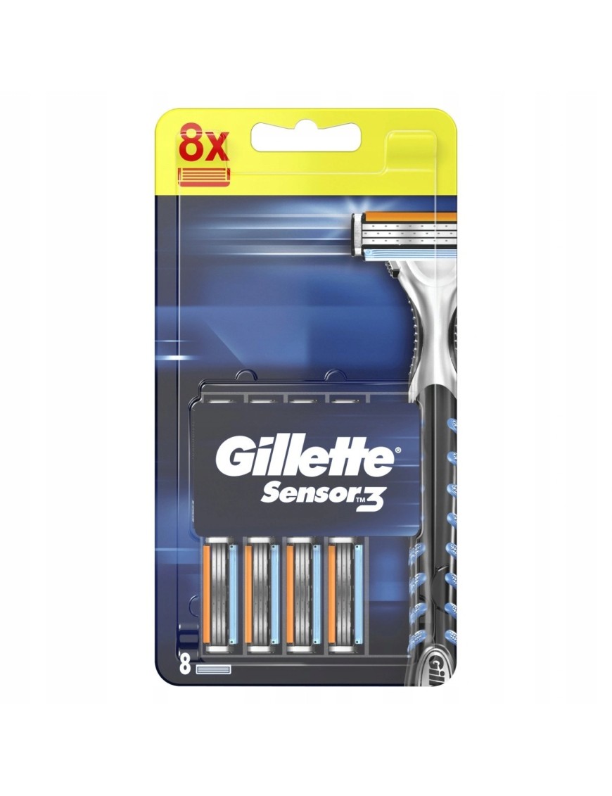 Gillette Sensor3 Ostrza wymienne do maszynki 8 szt