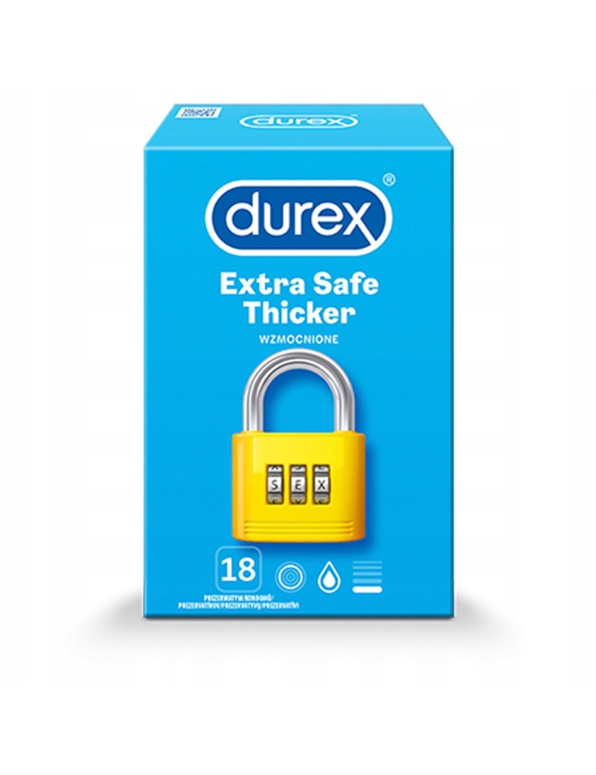 Durex Extra Safe Thicker Prezerwatywy 18 szt