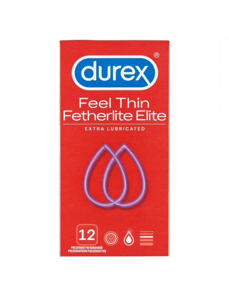 Durex Feel Thin Fetherlite Elite Prezerwatywy 12sz