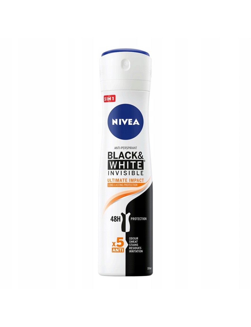 Nivea Black&White Antyperspirant Spray 150ml
