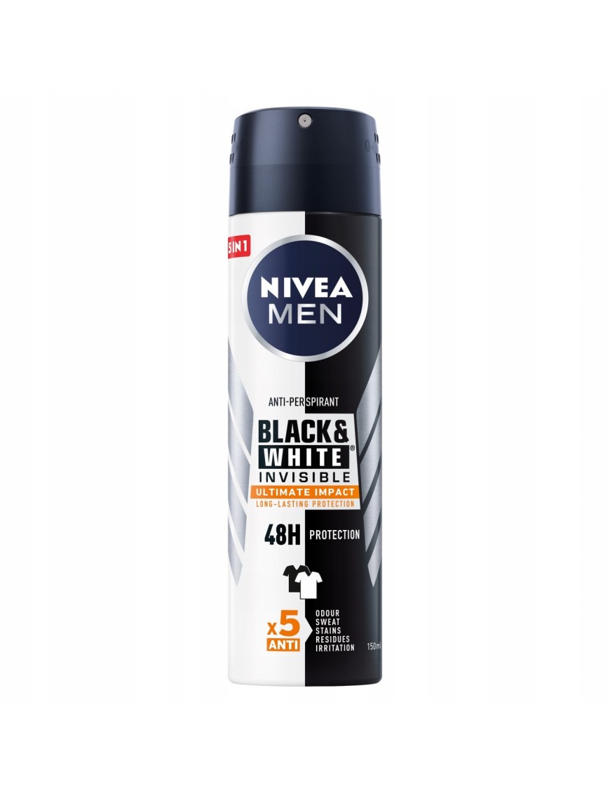 NIVEA MEN Black & White Antyperspirant 150 ml