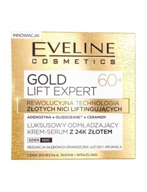 EVELINE Gold Lift 60+ krem-serum z 24k złotem 50ml