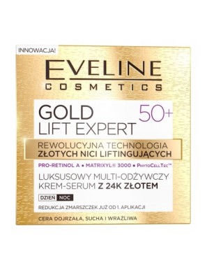 EVELINE Gold Lift 50+ Luksusowy odżywczy krem 50ml