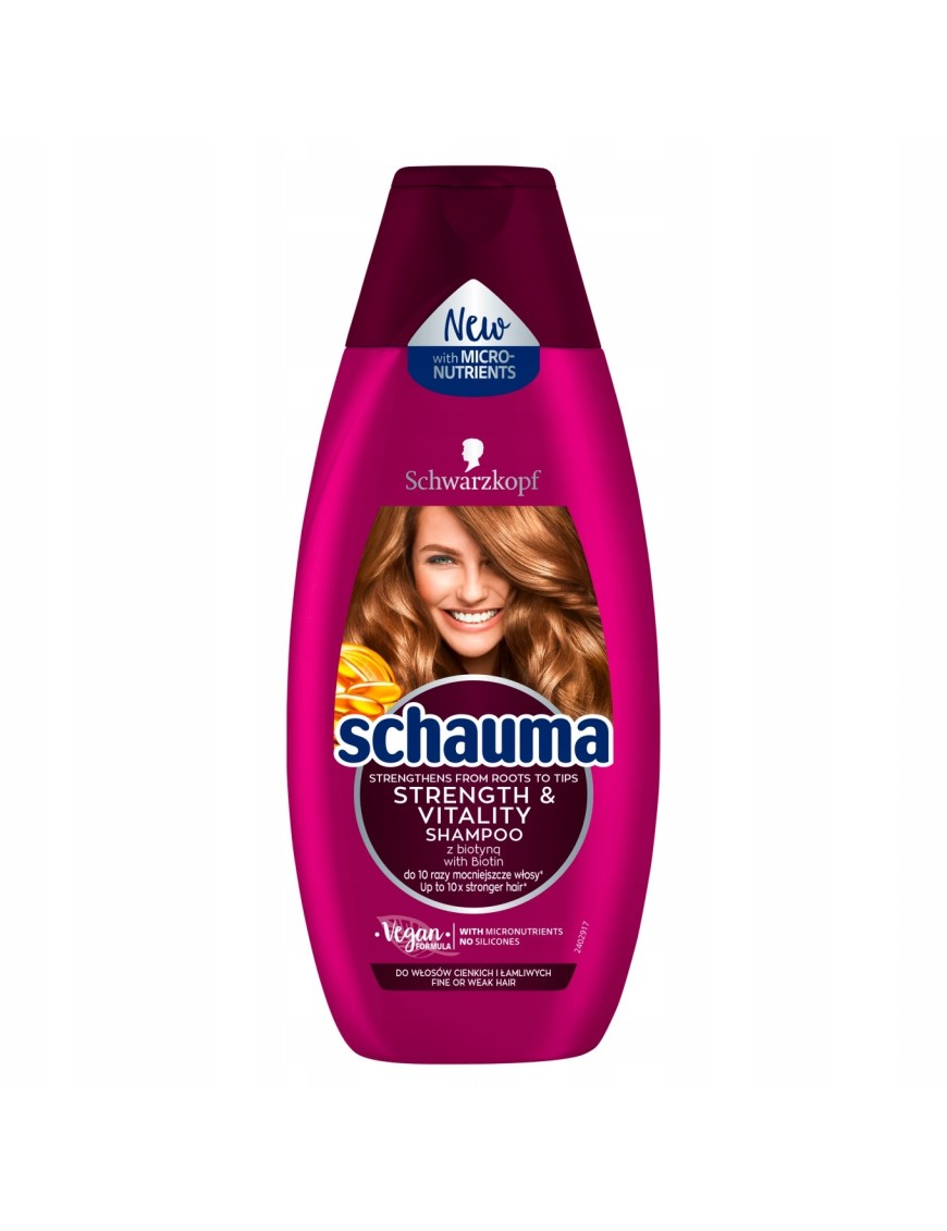 Schauma Strength & Vitality Szampon 400 ml