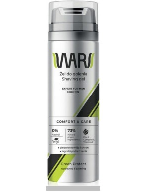 WARS EXPERT Żel do golenia GREEN PROTECT 200ml