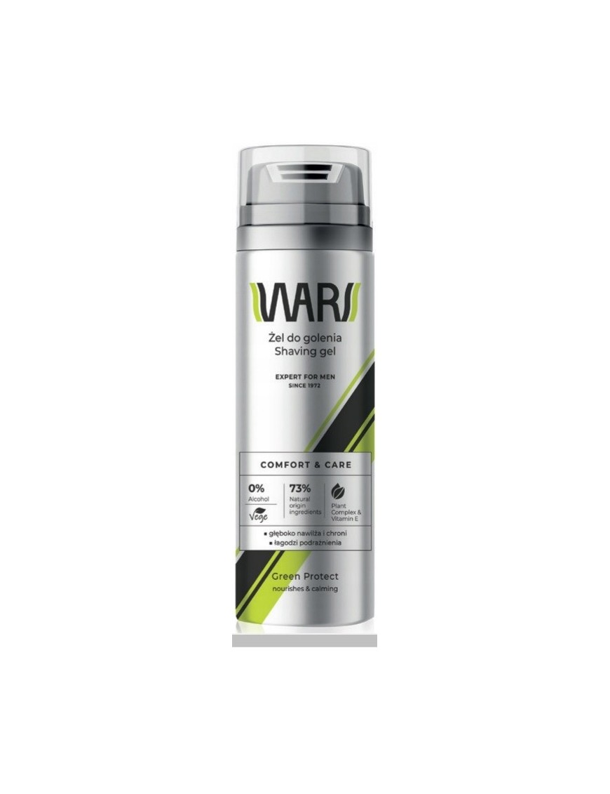 WARS EXPERT Żel do golenia GREEN PROTECT 200ml