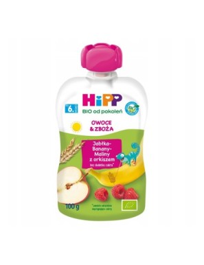 HiPP BIO Mus zboża po 6 miesiącu jabłka-banany