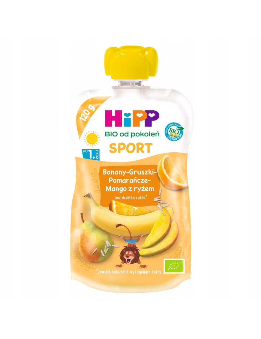 HiPP BIO po 1roku banany gruszki pomarańcze mango