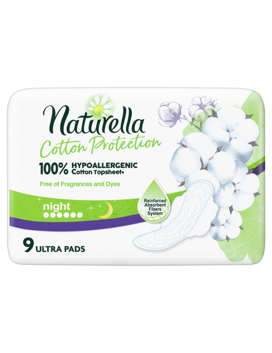 Naturella Cotton Protection Ultra Night Podpaski
