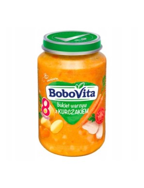 BoboVita Bukiet warzyw z kurczakiem po 8 mies 190g