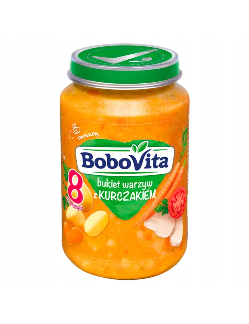 BoboVita Bukiet warzyw z kurczakiem po 8 mies 190g