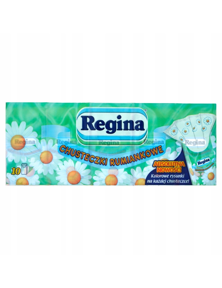 Regina Chusteczki rumiankowe 4-warstwowe 10 paczek