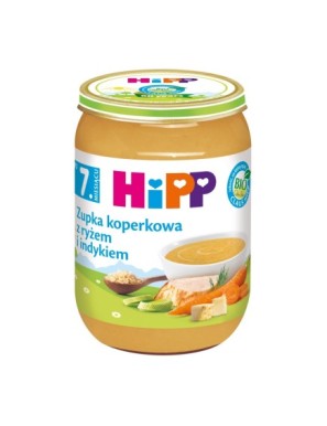 HiPP BIO Zupka koperkowa z ryżem i indykiem 190 g