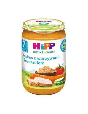 HiPP BIO Kuskus z warzywami i kurczakiem po 7