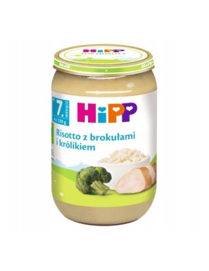 HiPP Risotto z brokułami i królikiem po 7 miesiącu