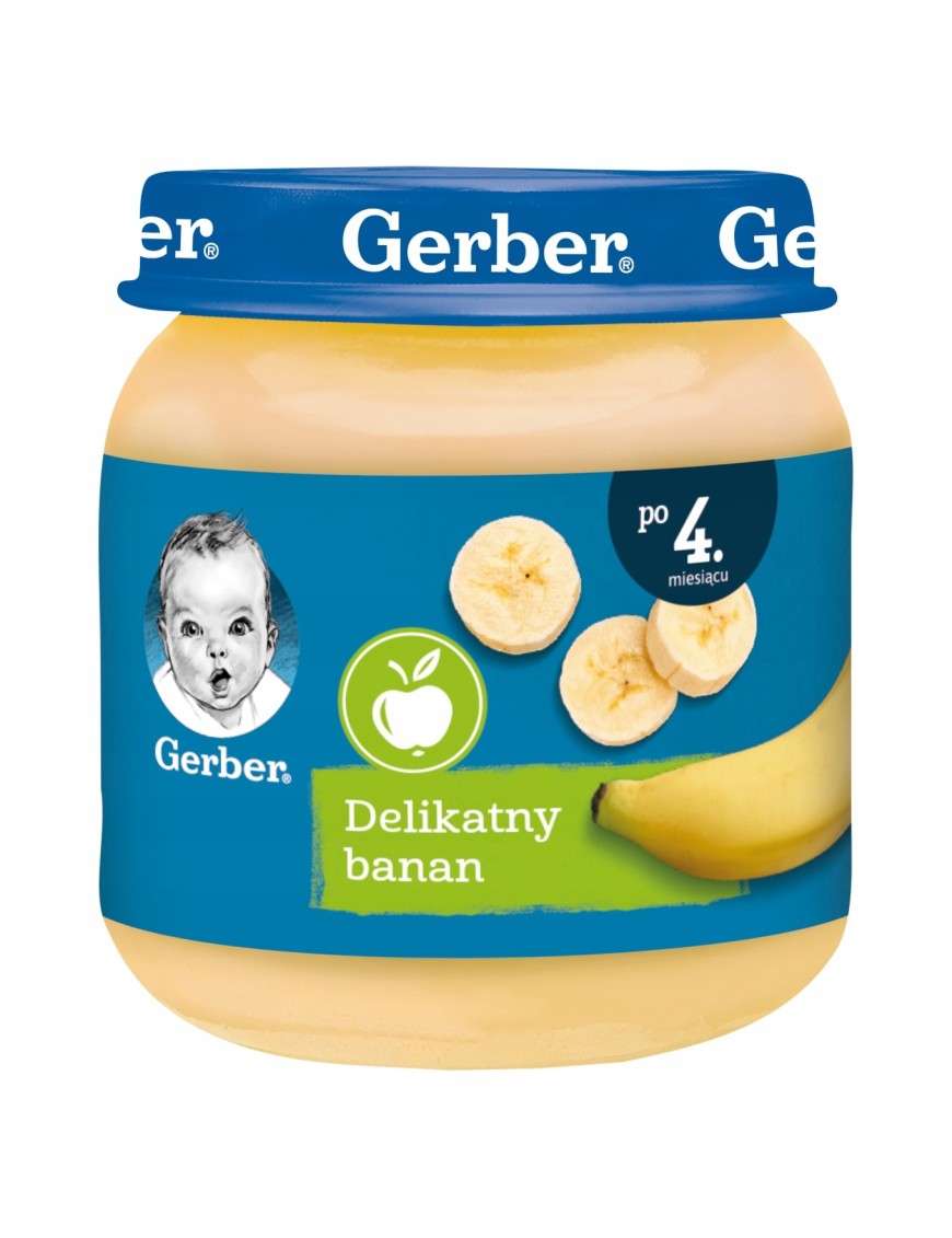 Gerber Delikatny banan po 4 miesiącu 125g